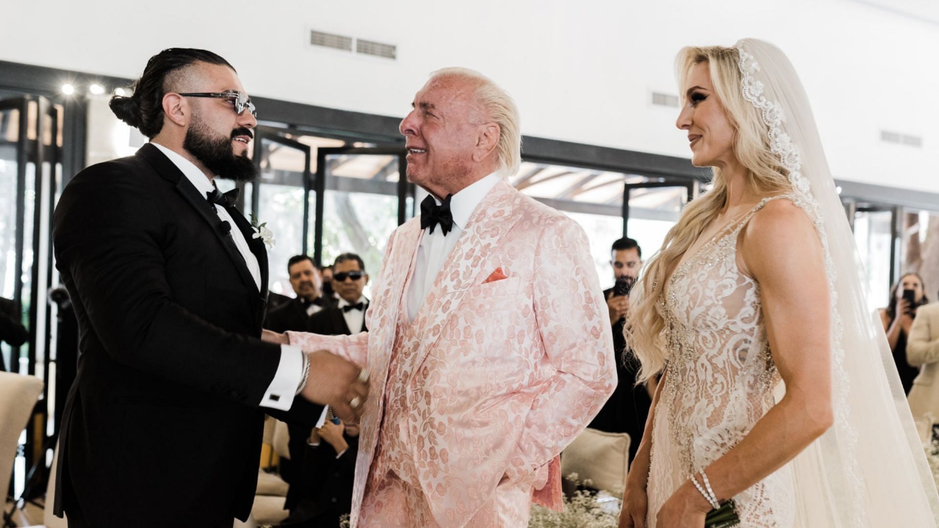 The wrestling couple's wedding in 2022